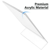 MaxGear 6 Pack Sign Holder 8.5 X 11 inches Slant Back Design Acrylic Sign Holders Display Stand Paper Holder Table Top Sign Holder