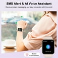 thumbnail image 3 of Women's Smart Watch 1.85 Inch Touch Screen Fitness Tracker Watch with Bluetooth Call(Answer/Make Call/AI Voice) IP68 Waterproof Sports Smart Watch for Android iPhone (Pink), 3 of 11
