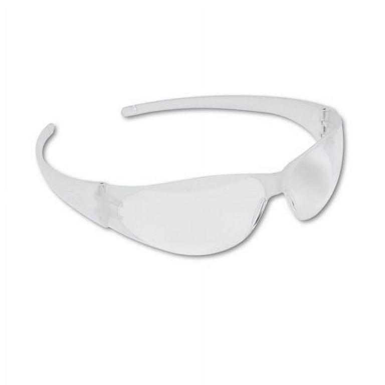 Checkmate Wraparound Safety Glasses, CLR Polycarb Frame, Uncoated CLR Lens, 12/Box Checkmate Wraparound Safety Glasses, CLR Polycarb Frame, Uncoated CLR Lens, 12/Box