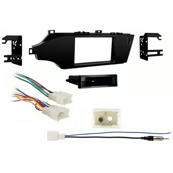 American Terminal Compatible with Toyota Avalon 2013 2014 2015 2016 2017 2018 Without NAV Single DIN Stereo Harness Radio Install Dash Kit