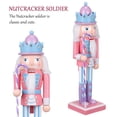 thumbnail image 5 of LEEYNEERSoldier Nutcracker Nutcracker Christmas Decoration Figure Wooden Desktop Nutcracker, 5 of 5