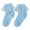 Blue, variant on Big Ruffle Socks for Girls Infant Socks Floor Socks Summer Socks Thin Breathable Solid Color Lace Fashion Socks Blue,1-3 Years