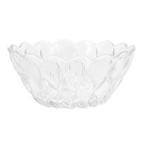 PBPBOX Transparent Glass Pudding Bowl Decorative Food Storage Container for Parties and Gatherings 6.5in