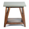 thumbnail image 1 of Alaterre Furniture Brookside 22" Wood with Concrete Coated End Table, 1 of 6