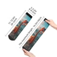 thumbnail image 4 of Pofeuu Swimming Goggled Flamingo Print 30cm Socks, Adult Running Hiking Socks for Youth and Adult, 4 of 7
