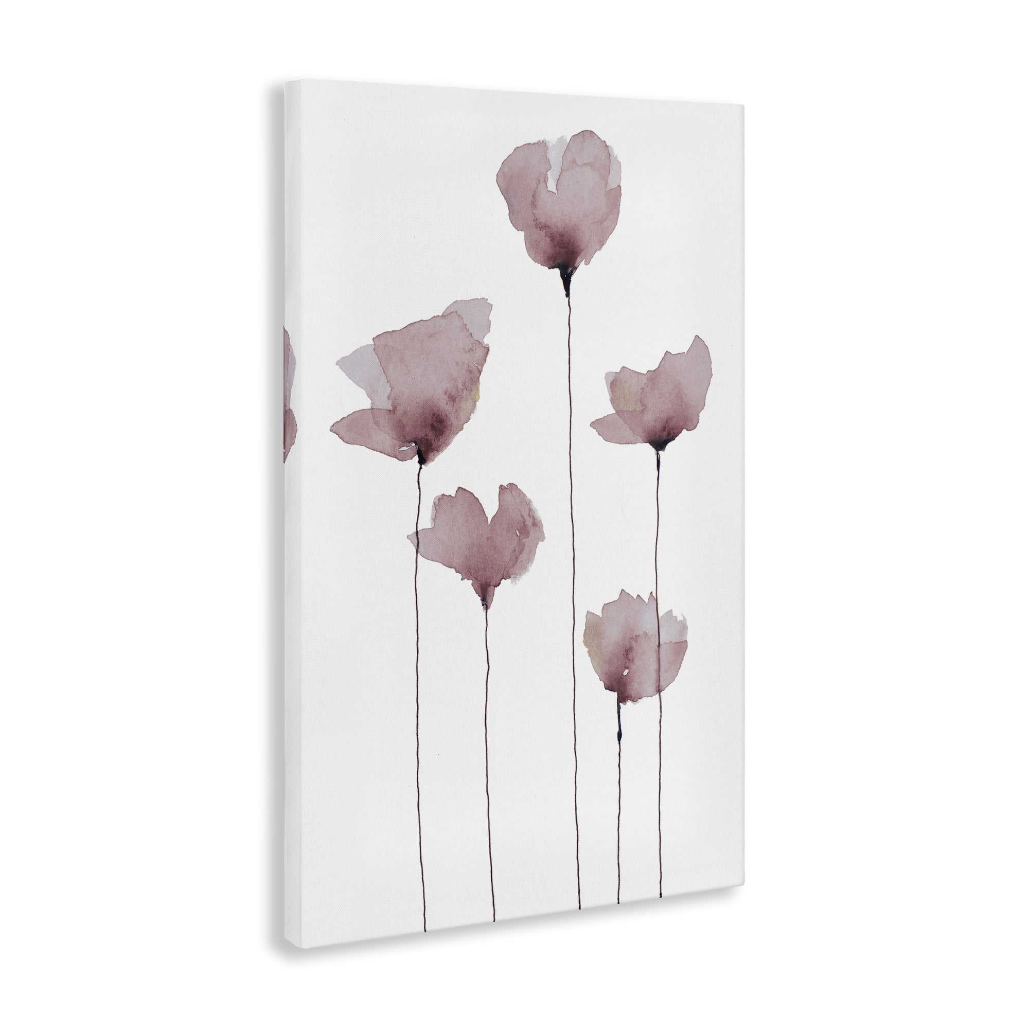 Stupell Industries Standing Tall Blossoms Plants & Flowers Painting Wrapped Canvas Art Print Wall Art, 30 x 45