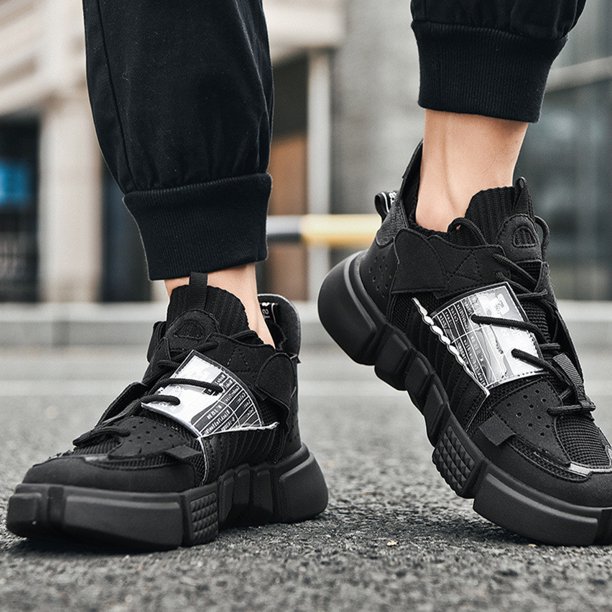 Zapatos para correr Zapatillas deportivas para hombre Zapatillas deportivas informales para caminar (41) Negro DQrwqpou Tenis De Mujer Tenis De Hombre