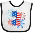 thumbnail image 3 of Inktastic Second Birthday- Fourth of July Fireworks Boys or Girls Baby Bib, 3 of 4