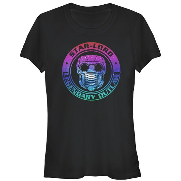 Junior's Marvel Guardians of the Galaxy Star-Lord Space Outlaw Graphic Tee Black X Large