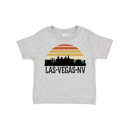 

Inktastic Las Vegas Nevada Skyline Retro Gift Toddler Boy or Toddler Girl T-Shirt