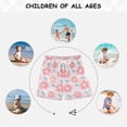 thumbnail image 6 of Red Flowers Pattern Swim Trunks Quick Dry Beach Pool Board Shorts Lightweight Stylish Print Sizes 2T to XL, 6 of 8