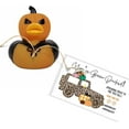 thumbnail image 2 of Fall Youve Been Ducked Halloween Tags Cards Leopard and Pumpkins  50 Pack  Duck Duck SUV #Duckduck Car Game for Rubber Ducks to Place on car You Have Been ducked Autumn Cards Orange Teal Cheetah, 2 of 8