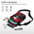 thumbnail image 7 of HELLHERO Puppy and Rose Pattern Women Adjustable Shoulder Strap Women Shoulder Bag Polyester for Adult, 7 of 7