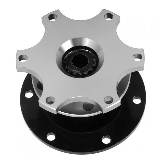 Universal Steering Wheel Quick Release,6 Hole CNC Steering Wheel Quick Release Disconnect Hub Adapter Kit