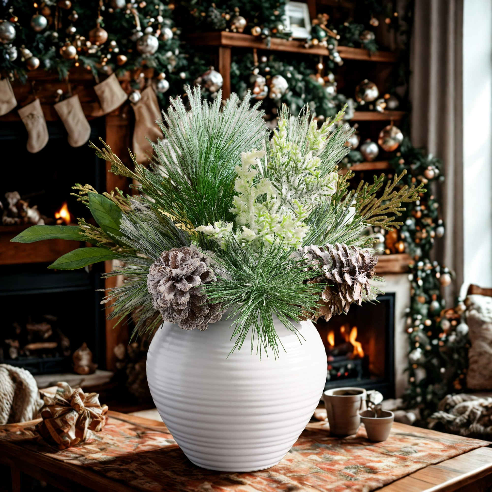 Frosted Pine Decor