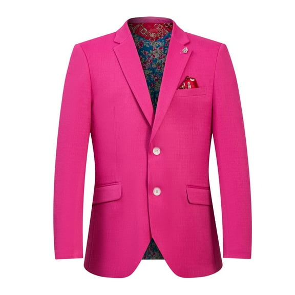 Elie Balleh Boy's Solid Blazers Sports Coat Jacket PINK - S/8