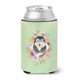 thumbnail image 1 of ""Caroline'S Treasures Ck4384Cc Alaskan Malamute Flores Verdes Lata O Botella Abrazaderas Para Bebidas Frías Koozies 12 Oz Multicolor"", 1 of 1