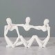 thumbnail image 2 of Thinker Statue Gold Decor Abstract Art Sculpture, Golden Resin Collectible Figurines for Home Living Room Office Shelf Decoration (Conjoined Body-Whit, 2 of 4