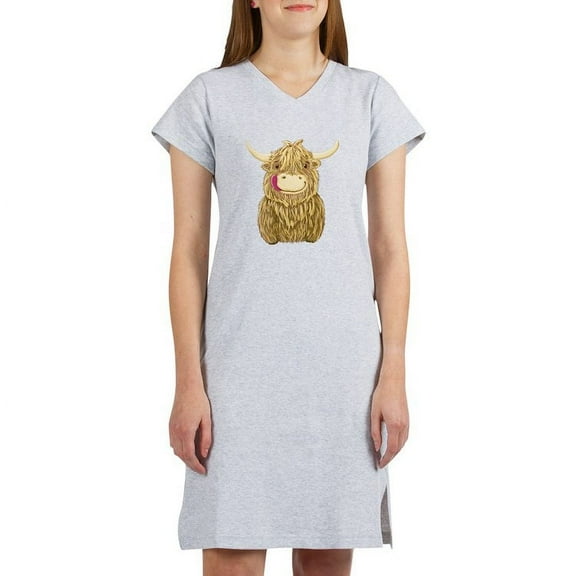 CafePress - Happy Highland Cow - Women's Nightshirt
