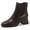 Brown, variant on DADAWEN Women's Chelsea Boots Low Heel Chunky Fashion Ankle Boots Brown 5.5 US