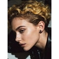 thumbnail image 3 of Bandmax Black S925 Silver Stud Earrings for Men Women Natural Black Onxy with CZ Ear Studs Gift for Father's Day Christmas Valentines, 3 of 8