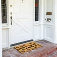 Nonslip Coco Coir Mat for Outdoor Entrance, Wipe Your Paws Doormat for