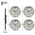 thumbnail image 2 of Battery Operated Analog Wall Clocks Non-Ticking Silent Modern Clock Decorative for Home,Office-White And Light Brown Wood Wall Background(10inch), 2 of 4