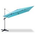 thumbnail image 4 of LAUSAINT HOME Outdoor Patio 11 FT Large Cantilever Umbrella, Windproof Offset with 360-degree Rotation for Backyard, Pool, Lawn, Deck, Turquoise Blue, 4 of 8
