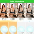 thumbnail image 6 of BUBO Vanity Light Bulbs, 60 Watt Equivalent, Bathroom Light Bulbs Daylight 5000K, G25 Round Bulbs, 800 Lumens, E26 Base, 7W, Non-Dimmable, 12 Pack, 6 of 8