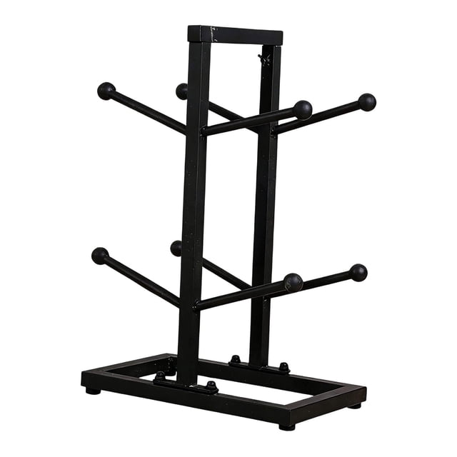 Ethern Ball Display Rack Iron Freestanding Versatile Ball Shelf for Home Gym Soccer Black