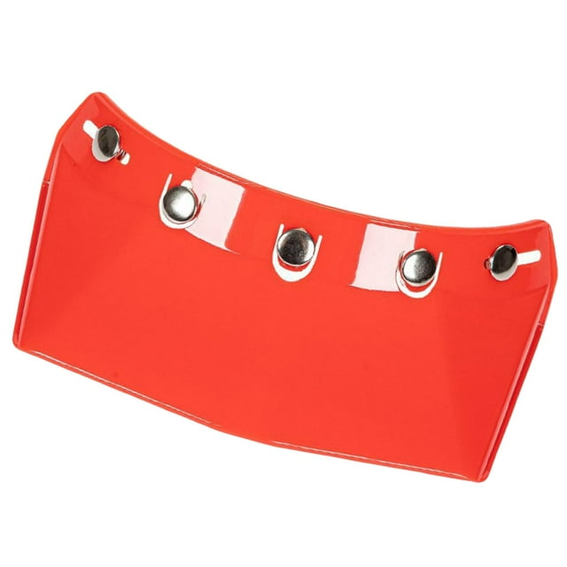Visera de casco con 5 broches, cara abierta, protector universal, reemplazo directo, fácil de instalar 215x13cm