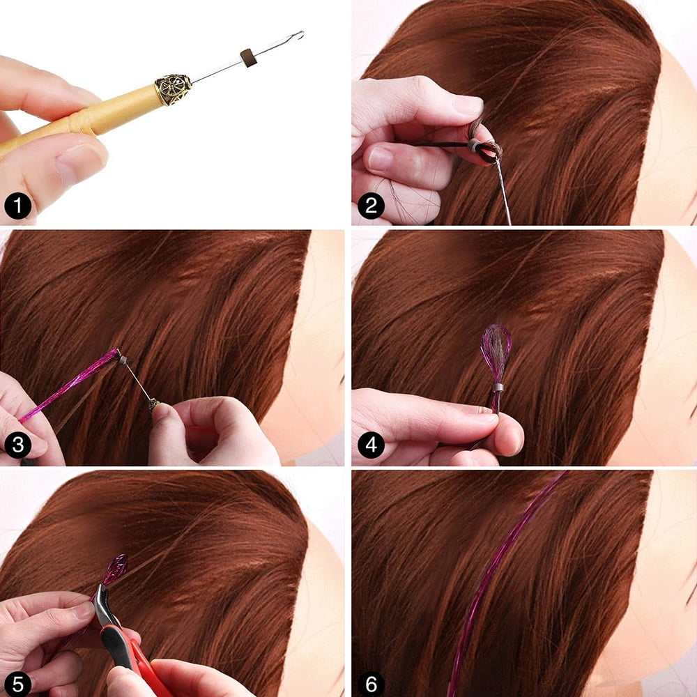 Hair Tinsel Strands Kit, Tinsel Hair Extensions, Halloween Christmas Hair Accessories Decoration , 12 Colors, 2400 Strands (A pair of pliers + a crochet hook + 200 pieces of silicone buckle) Hair Tinsel Strands Kit, Tinsel Hair Extensions, Halloween Christmas Hair Accessories Decoration , 12 Colors, 2400 Strands (A pair of pliers + a crochet hook + 200 pieces of silicone buckle)