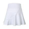 thumbnail image 3 of SWSMCLT Women's Mini Scooter Athletic Skort High Waisted Scooter Skirt Cute Yoga Fitted Aline Summer Dance Casual White Large, 3 of 4