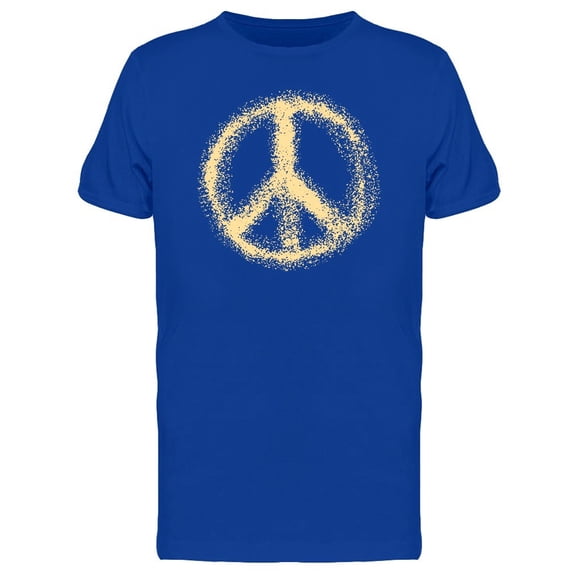 Hippie Peace And Love Sign Art Tee Men's -Image by Shutterstock