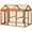 Orange, variant on Resenkos Rabbit Hutch, Duck Cage Hutch,Chicken Coop,Wooden Chicken Run, Combinable Design with Perches,Nature Wood