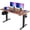 Rustic Brown, variant on Amadwell 55" Electric Height Adjustable Standing Desk, 27.6" Deep Work Table with Cable Management, Home Office Desk