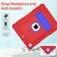 thumbnail image 2 of SUPNICE Case for iPad 6th/5th Generation (9.7-inch, 2018/2017),iPad Air 2nd Generation Case (2014) with Kickstand, Hybrid Shockproof Protective iPad 9.7 Case for Kids,Red adn Blue, 2 of 7