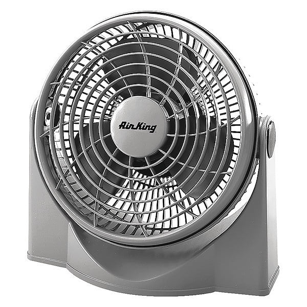 3 Speeds 120Vac Details about   Air King 9530 9" Table & Floor Fan Gray Non-Oscillating 