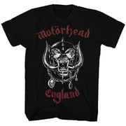 Motrhead Mens Motorhead Heavy Metal Shirt Lemmy, Larry Wallis, Lucas Fox - Classic Rock Vintage Tee Black, Medium