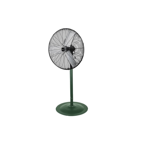 King Electric Outdoor 31.5 in 3 Speeds Pedestal Fan Rated Oscillating Air Circulator, PFO-30, Green/Black