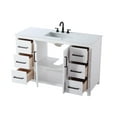 thumbnail image 6 of Elegant Kitchen and Bath 54 Inch Single Bathroom Vanity In White, 6 of 7