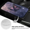 thumbnail image 7 of Yuyamidu Purple Butterfly Car Armrest Pad Cover Soft Car Center Console Cover Non-Slip Auto Accessories Fit Sedan Truck Van Flannel Car Arm Rest Cushion, 7 of 7