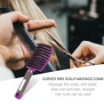 thumbnail image 2 of Cerdas rizadas rectas antiestáticas cepillo para el cabello peluquería herramientas de estilismo, 2 of 8