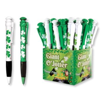 Ddi Giant 12" St. Patricks Day - Jotter Pen W/display (pack Of 72)
