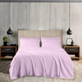 thumbnail image 2 of KOMFIT 800TC Egyptian Cotton Sheet Set Soft and Breathable - 4 Piece Bed Sheet Pink Solid Olympic Queen Size - 10" Deep Pocket, 2 of 5