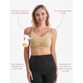 thumbnail image 4 of HOFISH Women's Seamless Hands Free Pumping Bra Maternity Nursing Beige X-Large, 4 of 6