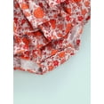 thumbnail image 6 of Coduop Baby Girl Romper Spaghetti Strap Sleeveless Floral Romper Dress Headband, 6 of 7