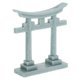 thumbnail image 2 of Simulated Japanese Torii Gate Miniature Torii Microlandscape Torii Prop, 2 of 3