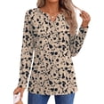 thumbnail image 3 of Fantaslook Henley Long Sleeve Shirts for Women Casual V Neck Fall Tops Dressy Work Blouses, 3 of 10