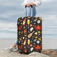 thumbnail image 3 of Lsque Seafood And Drinks Printed Luggage Cover, Travel Luggage Protector,Scratch and Dirt Resistant, Fits 18-32 Inch Luggage - Large, 3 of 9